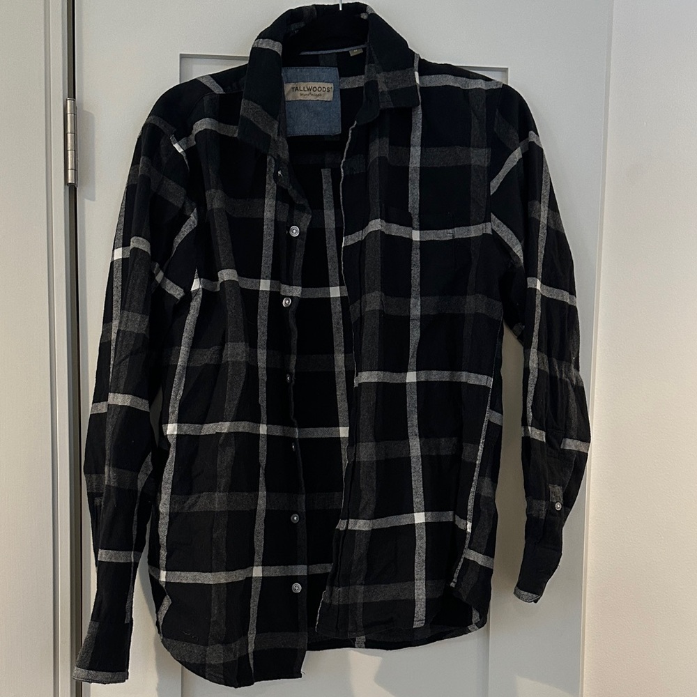 Tallwoods 100% Cotton Striped Button Down Shirt